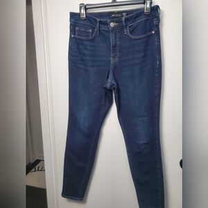 ATHLETA SCULPTEK ULTRA SKINNY MIDNIGHT BLUE ANKLE JEANS WOMEN'S SIZE 8